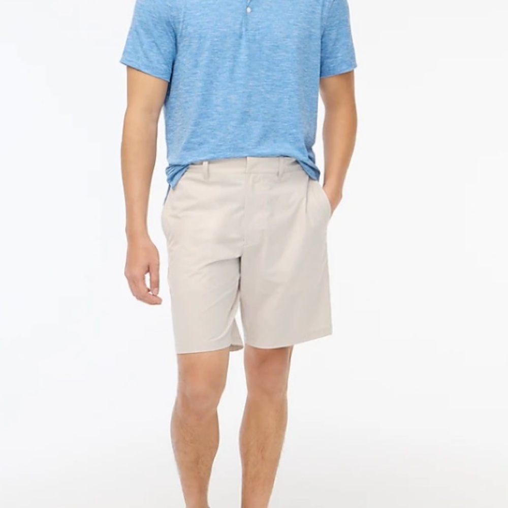 J CREW Club Men 10.5-Inches Cotton Tan Shorts | 35
